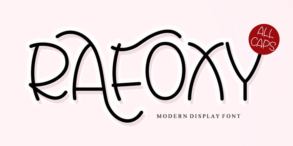 Rafoxy font