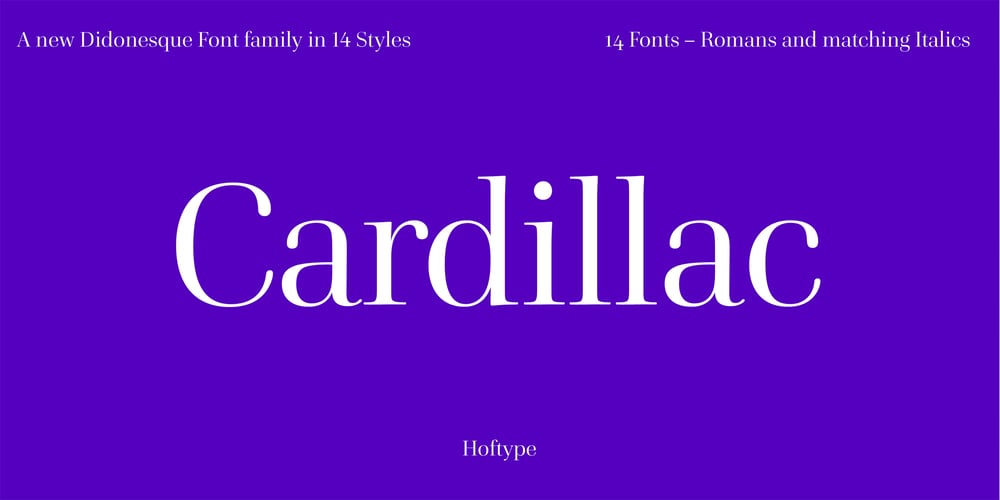 Cardillac font