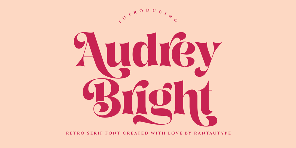 Audrey Bright font