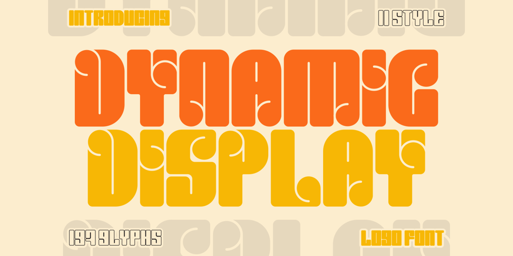 Dynamic Display font