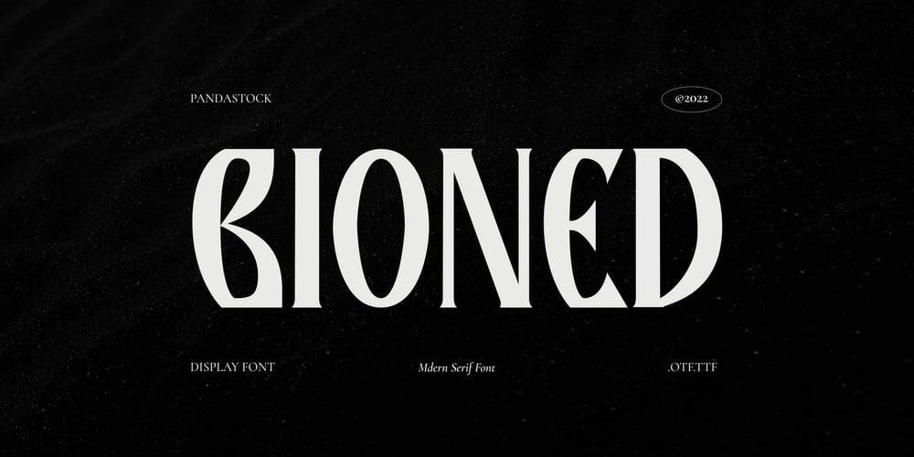 Bioned font