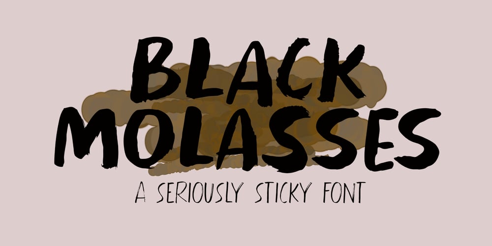 Black Molasses font