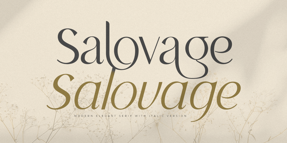 Salovage font