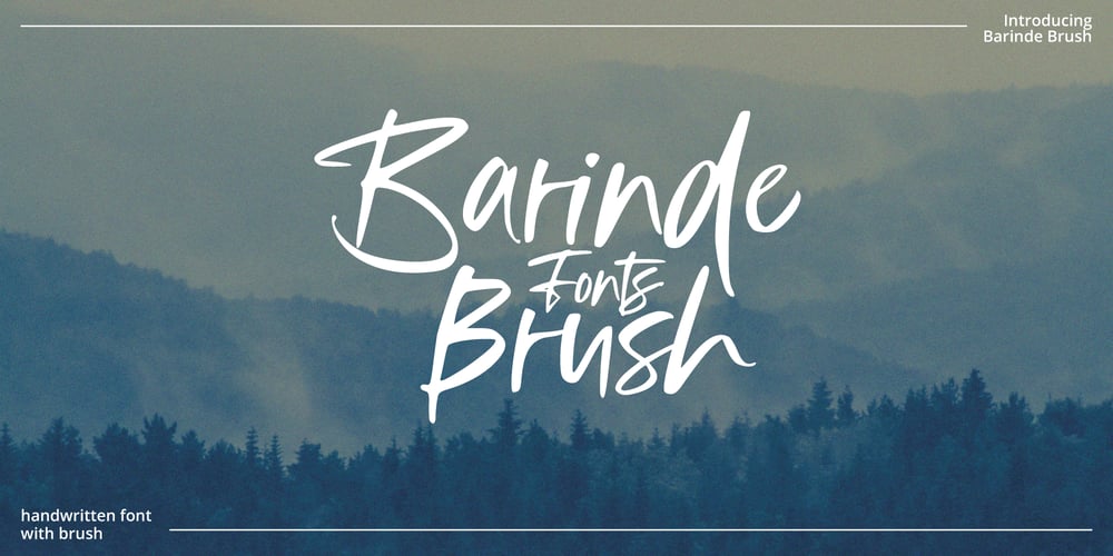 Barinde Brush font