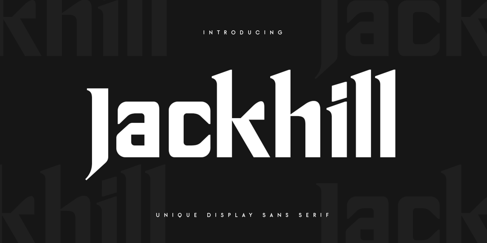 Jackhill font
