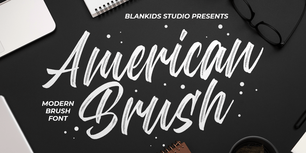 American Brush font