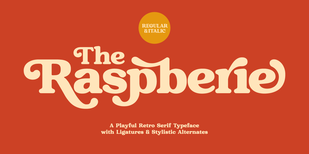 Raspberie font