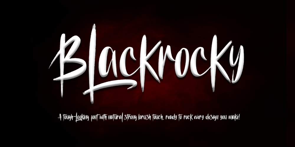Blackrocky font