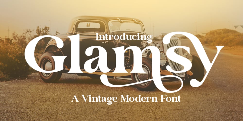 Glamsy font