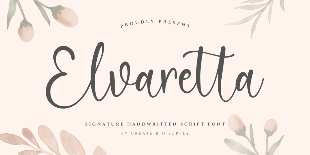 Elvaretta font