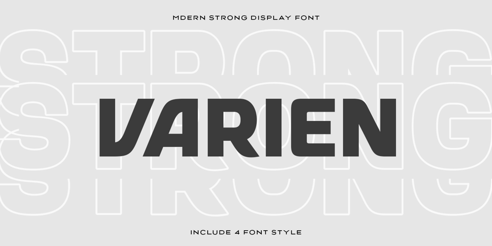 Varien SS font