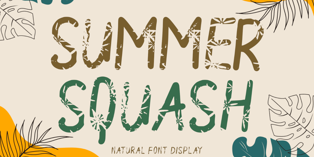 Summer Squash font