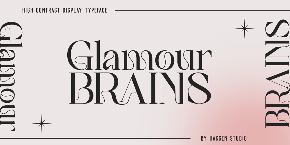 Glamour Brains font