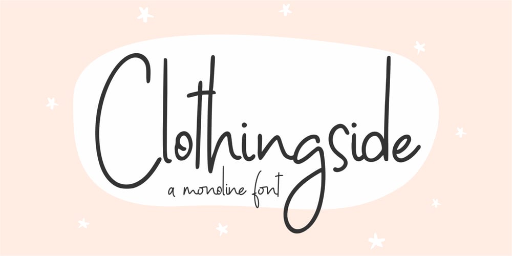 Clothingside font