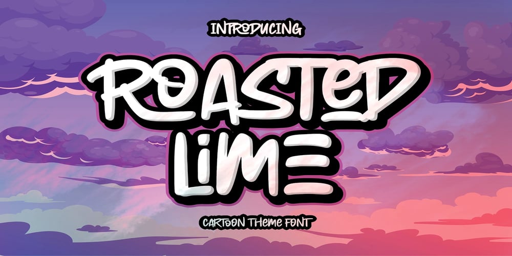 Roasted lime font