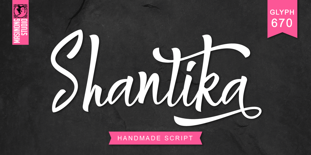 Shantika Script font