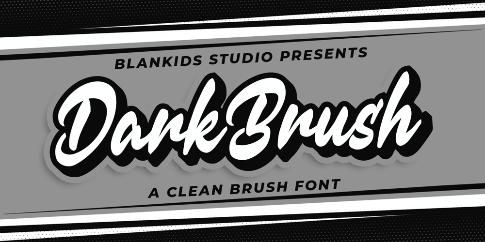 Dark Brush font