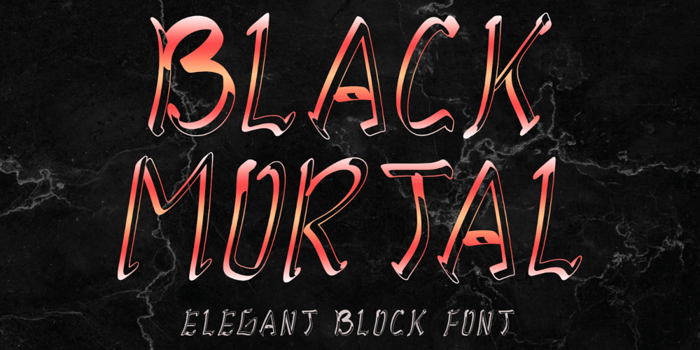 Black Mortal font