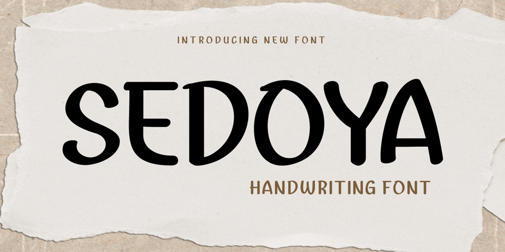 Sedoya font