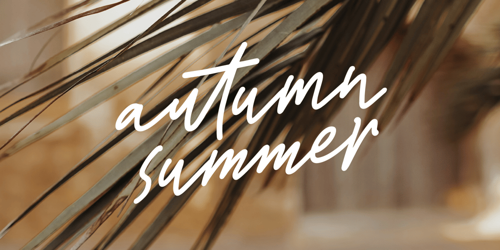 Fd Autumn Summer font