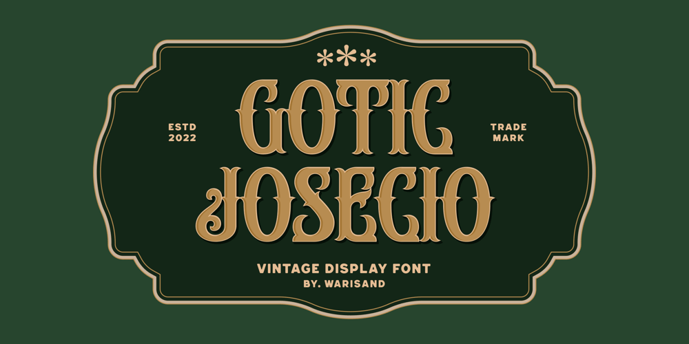 Gotic Josecio font