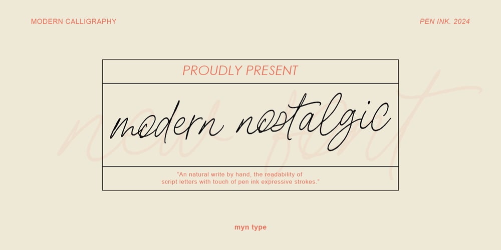 Modern Nostalgic font