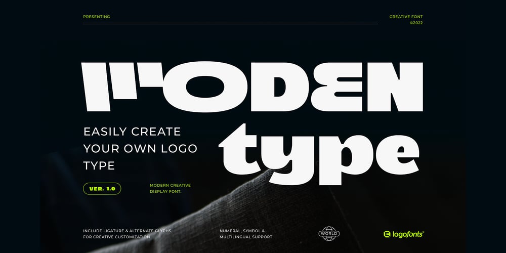 Moden Type font