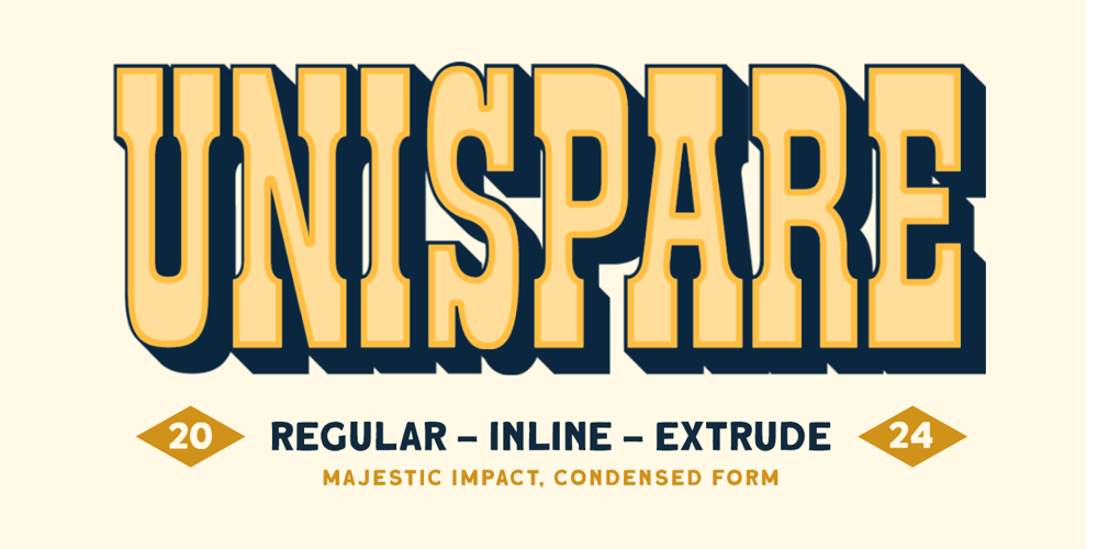 Unispare font