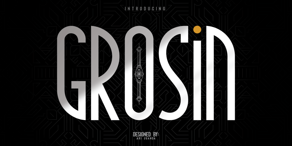 Grosin font