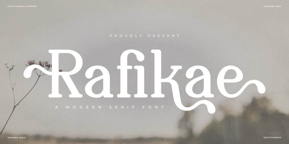 Rafikae font
