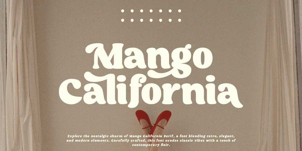 Mango California font