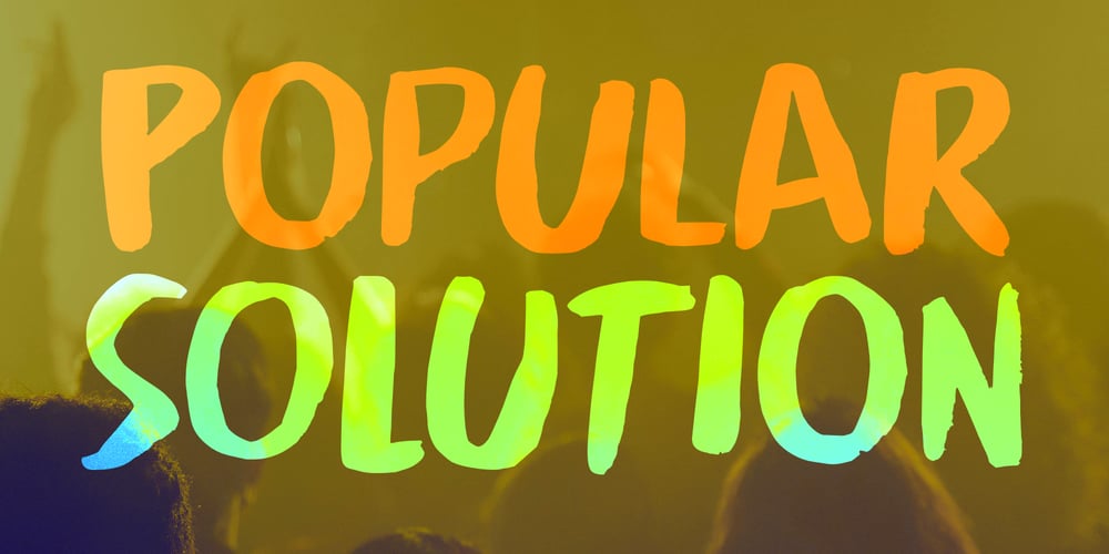 Popular Solution font