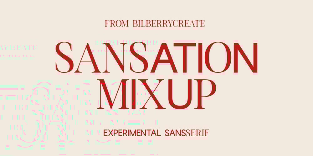 Sansation mixup font