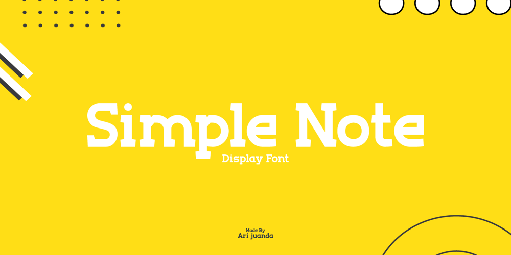 Simple Note font