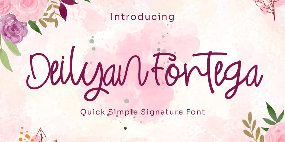 Deilyan Fortega font