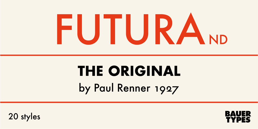 Futura ND font