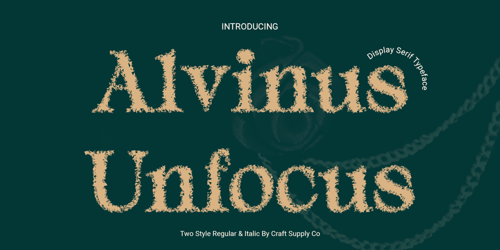Alvinus Unfocus font