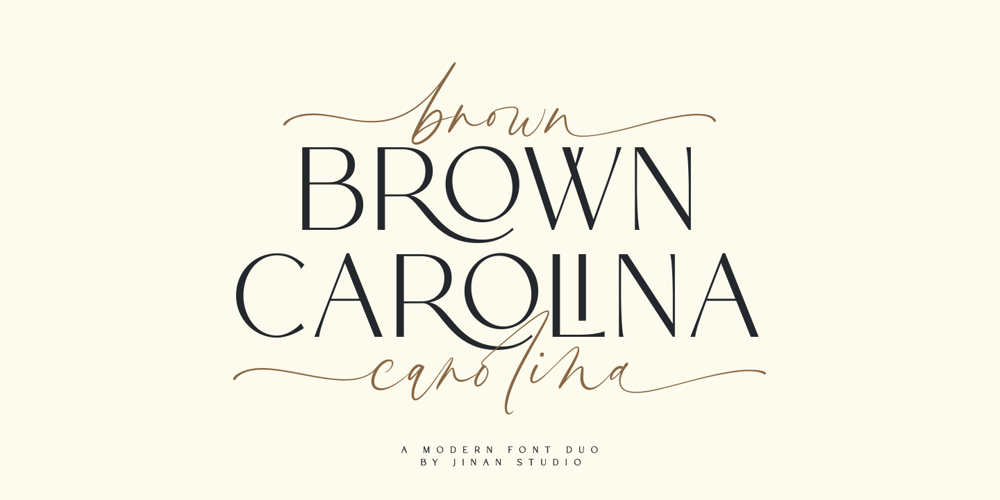 Brown Carolina font