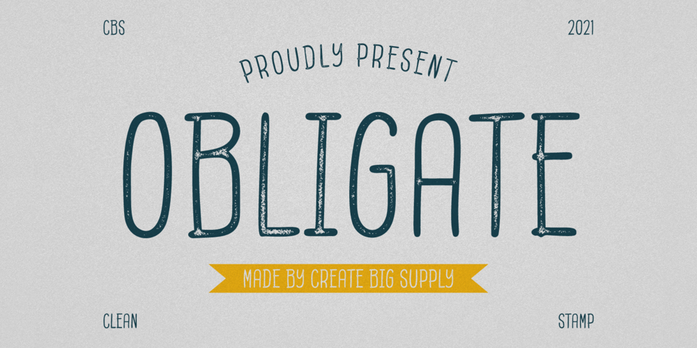Obligate font