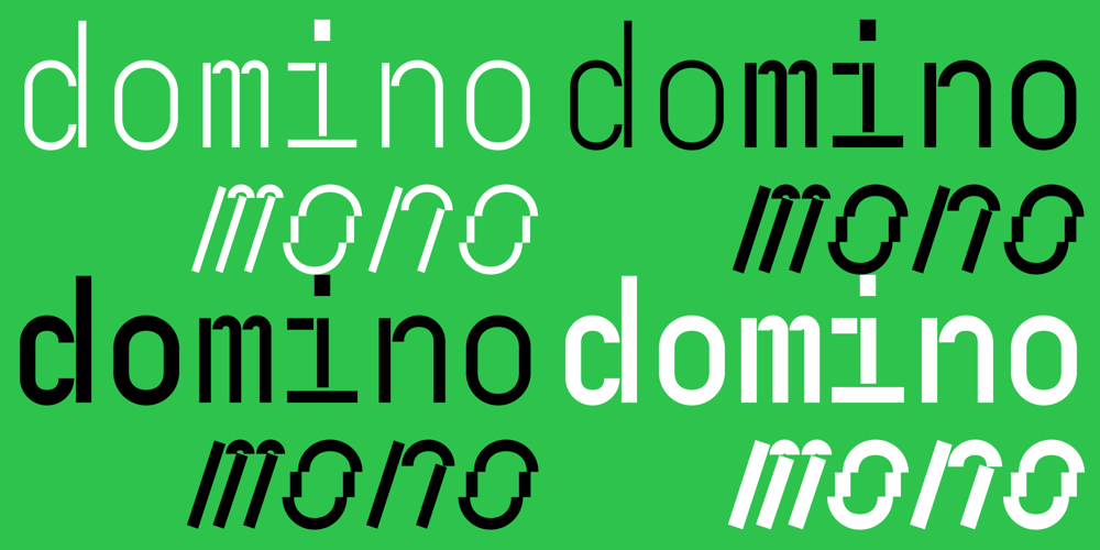 Domino Mono font