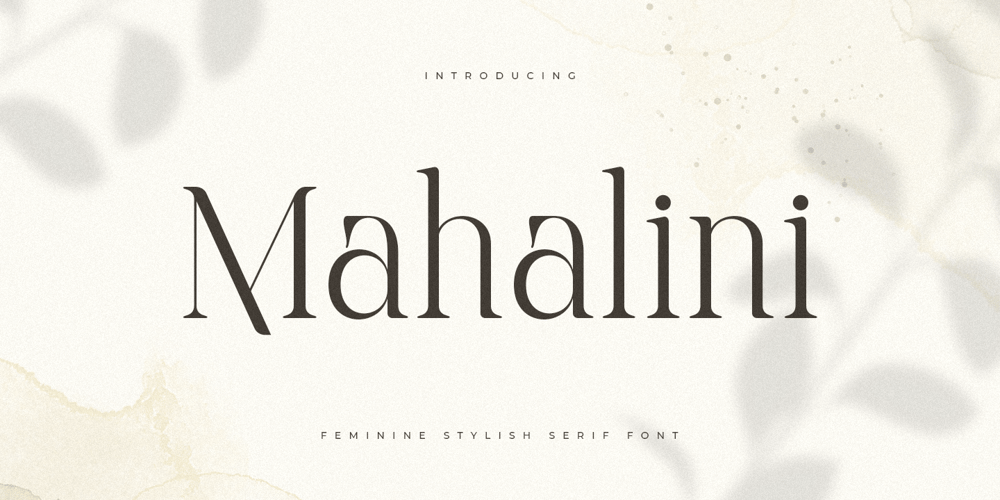 Mahalini Style font