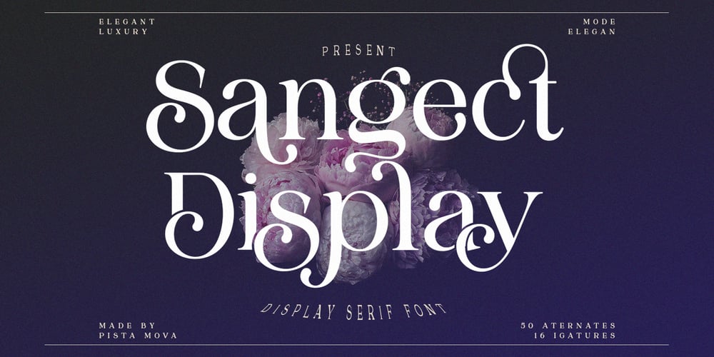 Sangect Display font