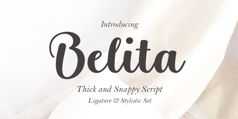 Belita font