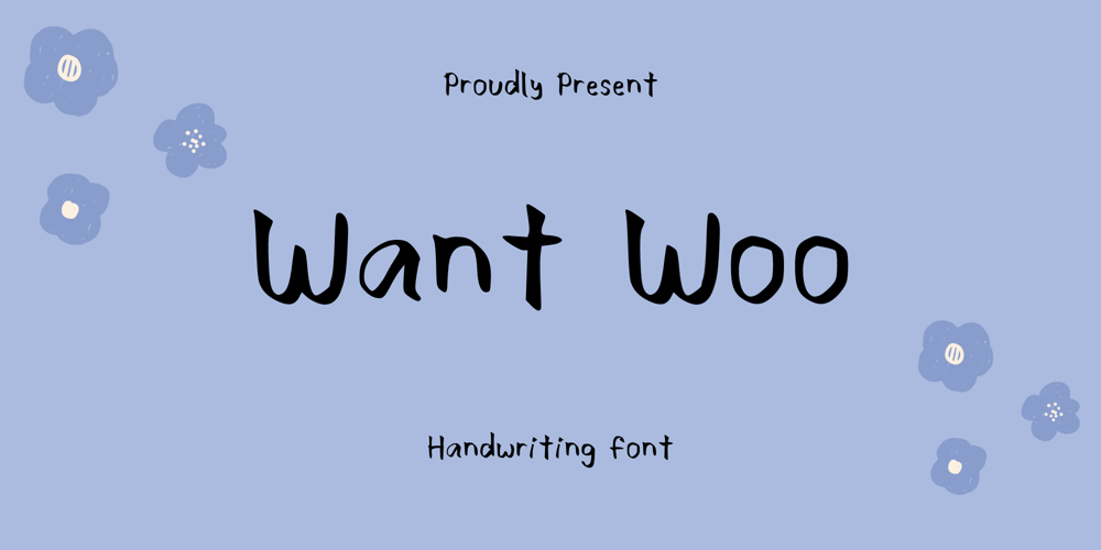 Want Woo font