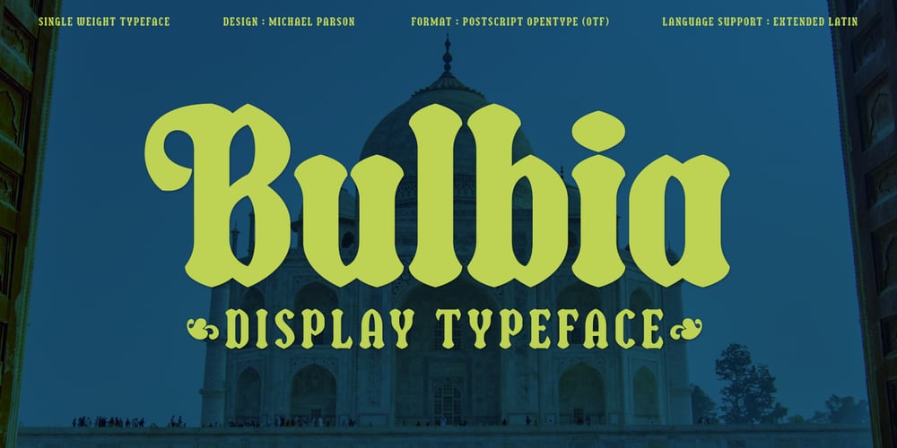 Bulbia font