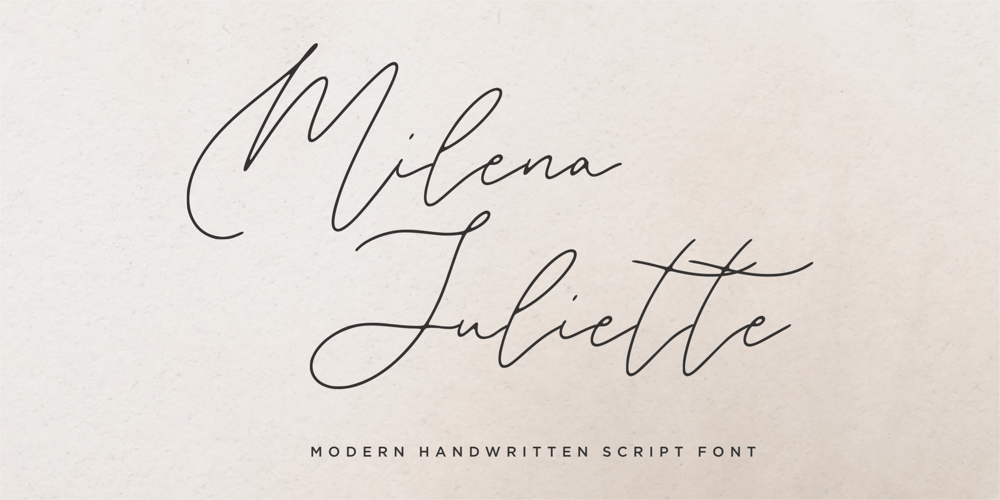 Milena Juliette font