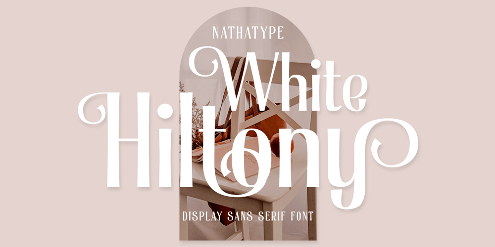 White Hiltony font