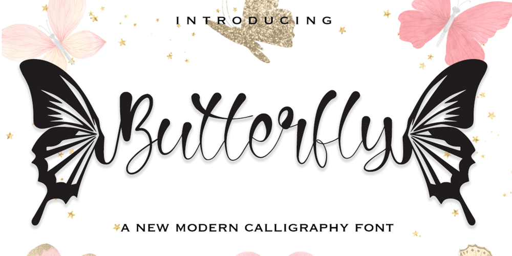 Butterfly font