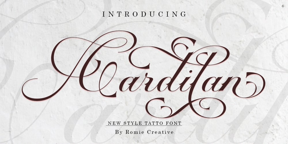 Cardilan Tatto font