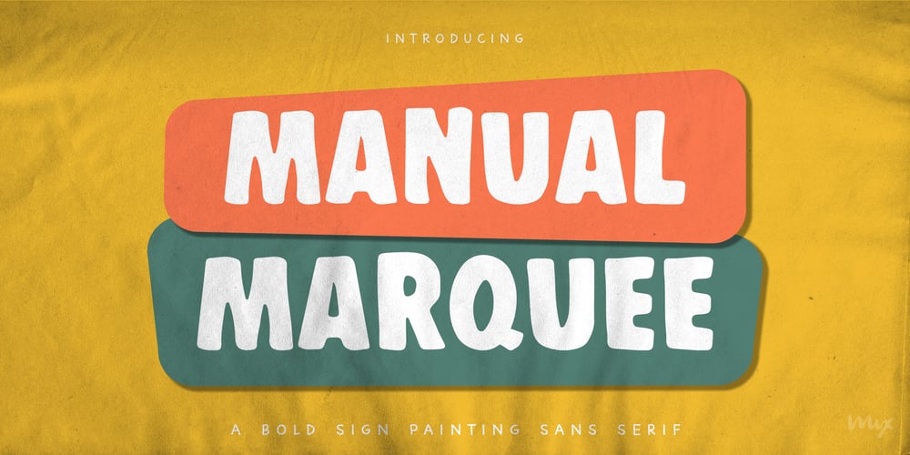 Manual Marquee font